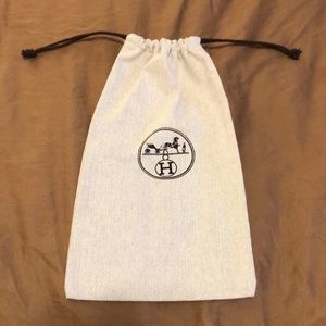 HERMES dust bag for shoes 13x7 inches